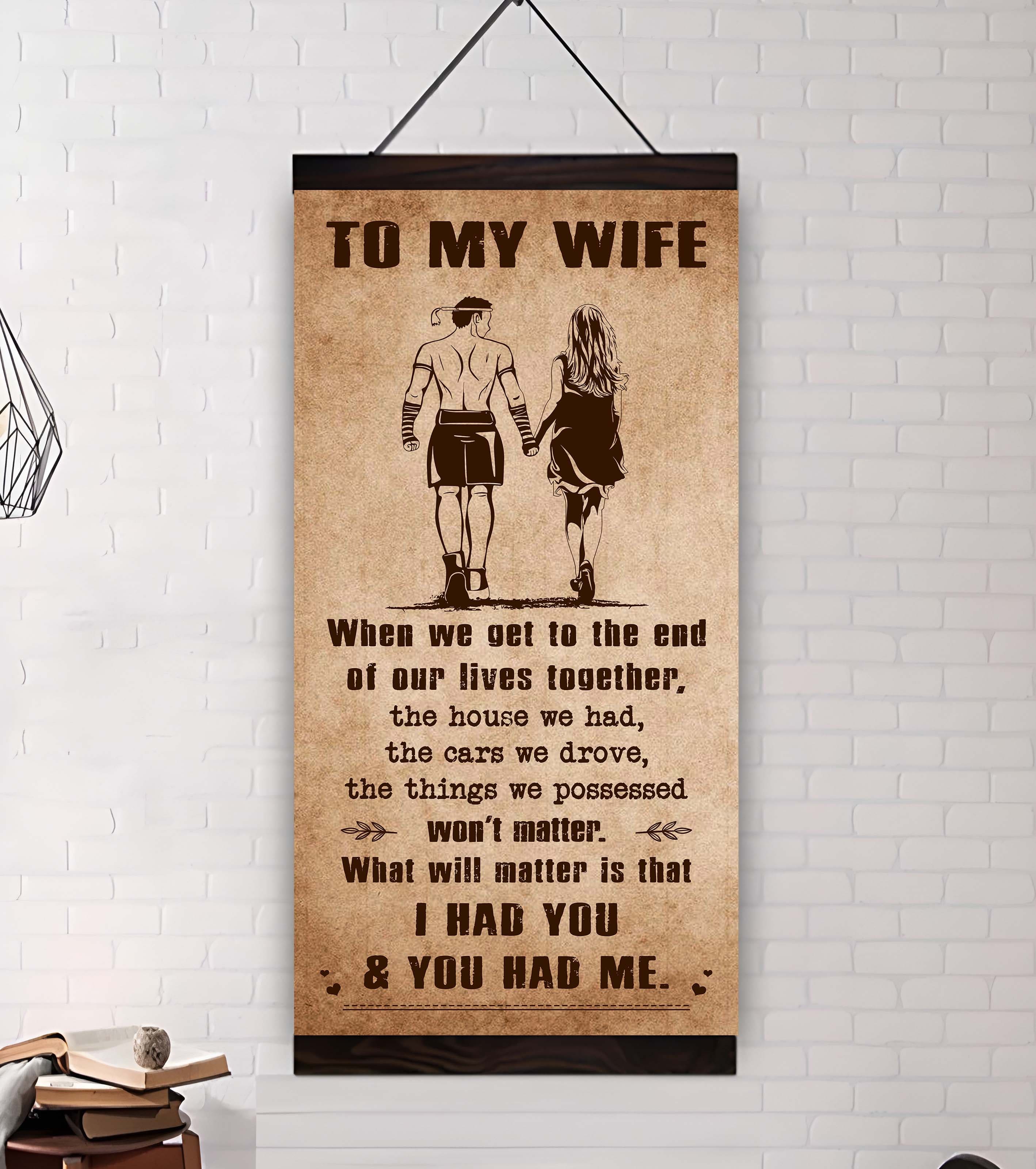 Sport - I Had You And You Had Me Wife And Husband - Vertical Poster Canvas, Gift For Your Darling