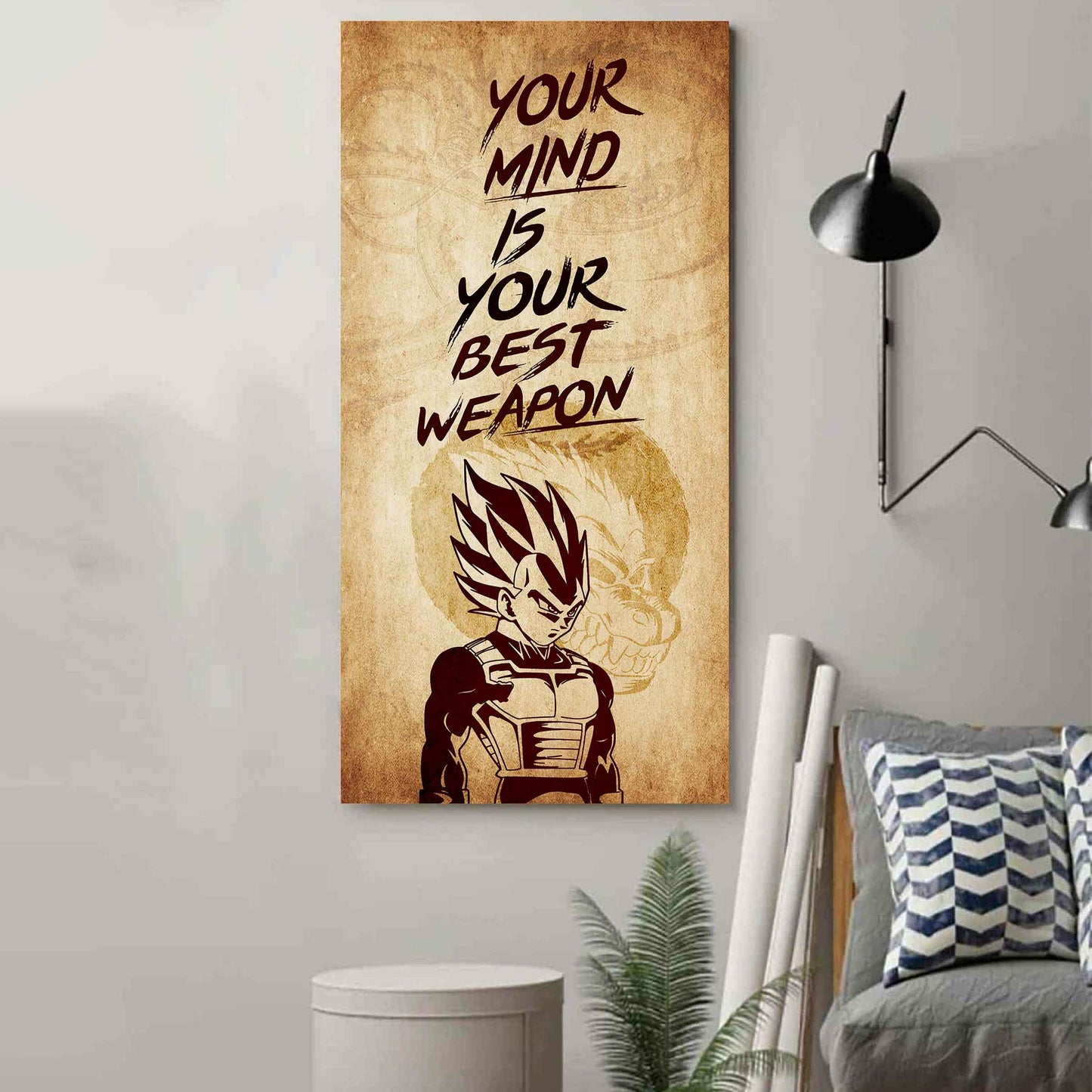 Warrior Your Mind Is Your Best Weapon Poster Canvas Motivation Canvas Gift For You