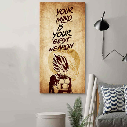 Warrior Your Mind Is Your Best Weapon Poster Canvas Motivation Canvas Gift For You