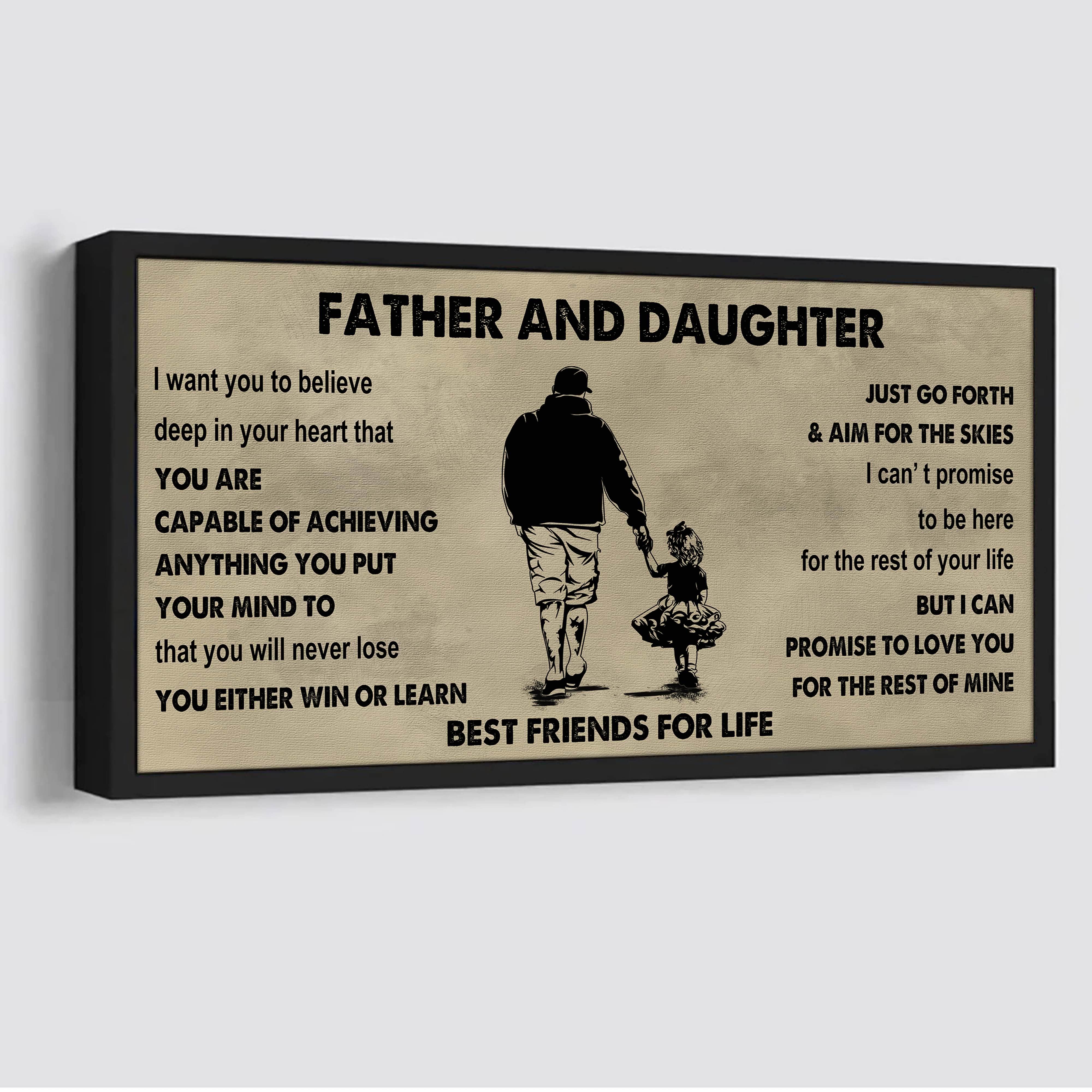 Sport-Family Father And Son Best Friends For Life - Ver 2 You Will Never Lose Poster Canvas Gift For Son From Father