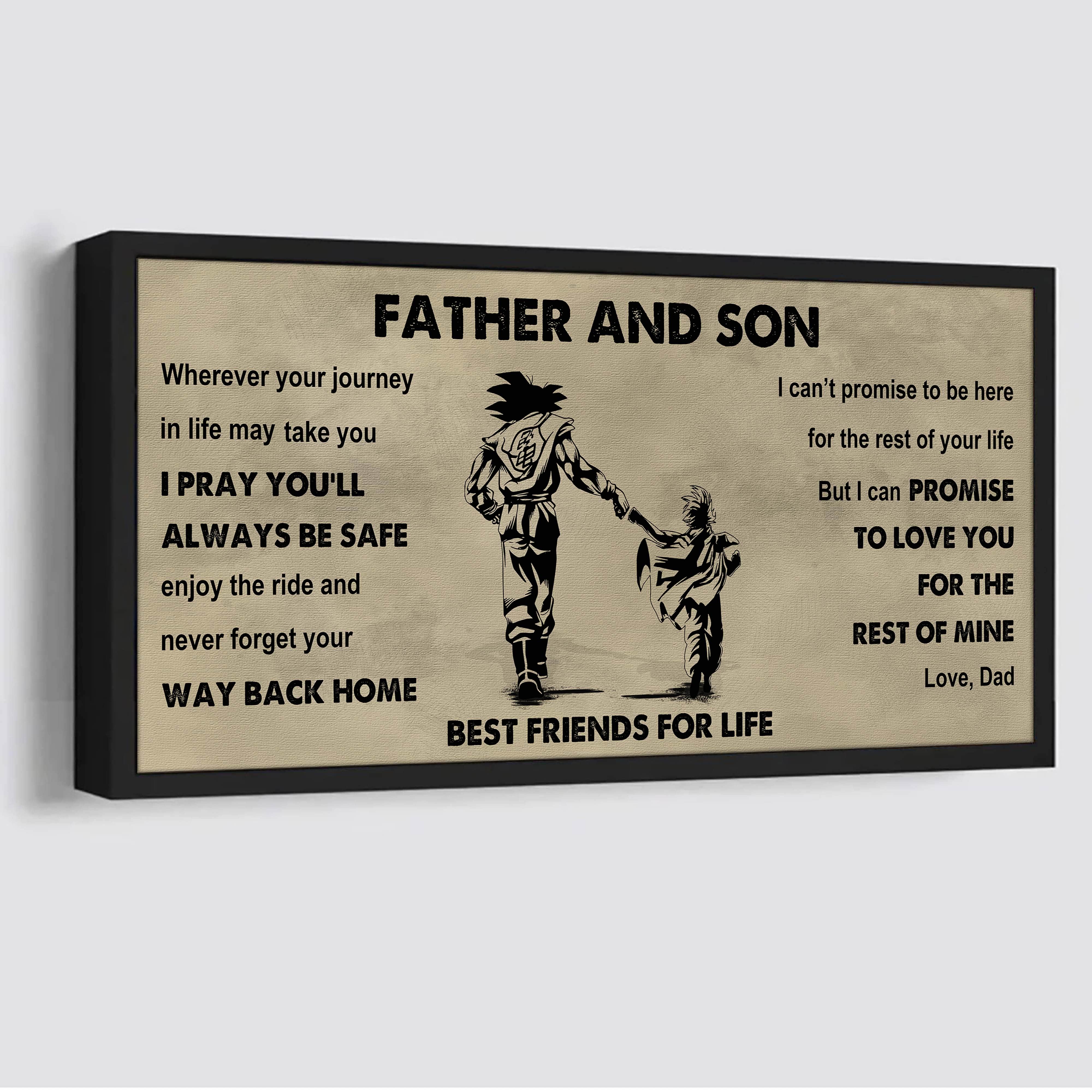 Soldier Father And Son Best Friends For Life - Ver 2 Never Forget Your Way Back Home Poster Canvas Gift For Son From Father