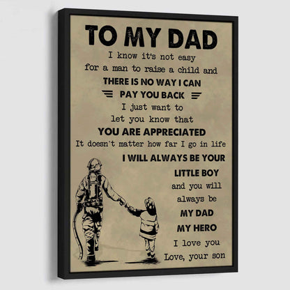 DRB Poster Canvas To My Dad-I love you in every universe