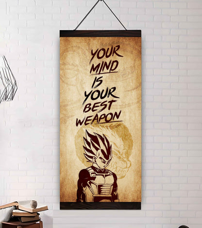 Warrior Your Mind Is Your Best Weapon Poster Canvas Motivation Canvas Gift For You