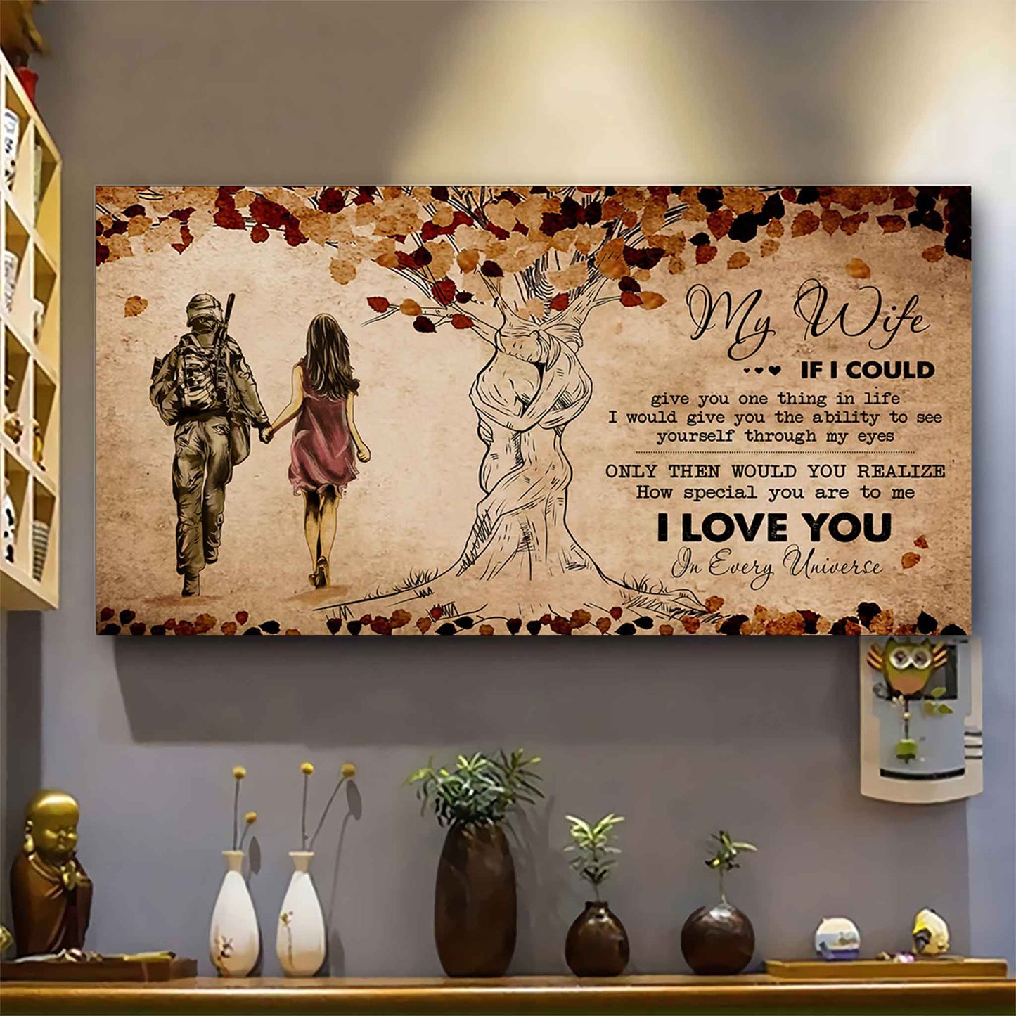 American Football Poster Canvas To My Wife If I Could Give You One Thing In Life - How Special You Are To Me Gift For Your Wife