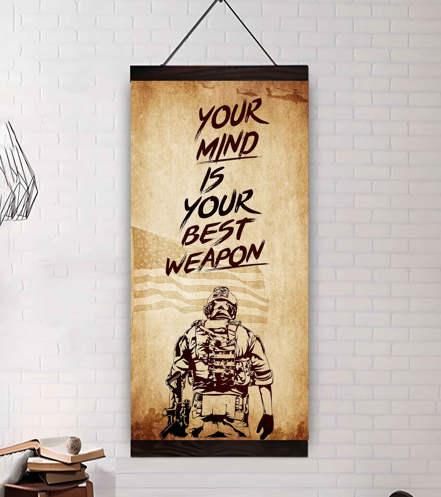 Warrior Your Mind Is Your Best Weapon Poster Canvas Motivation Canvas Gift For You