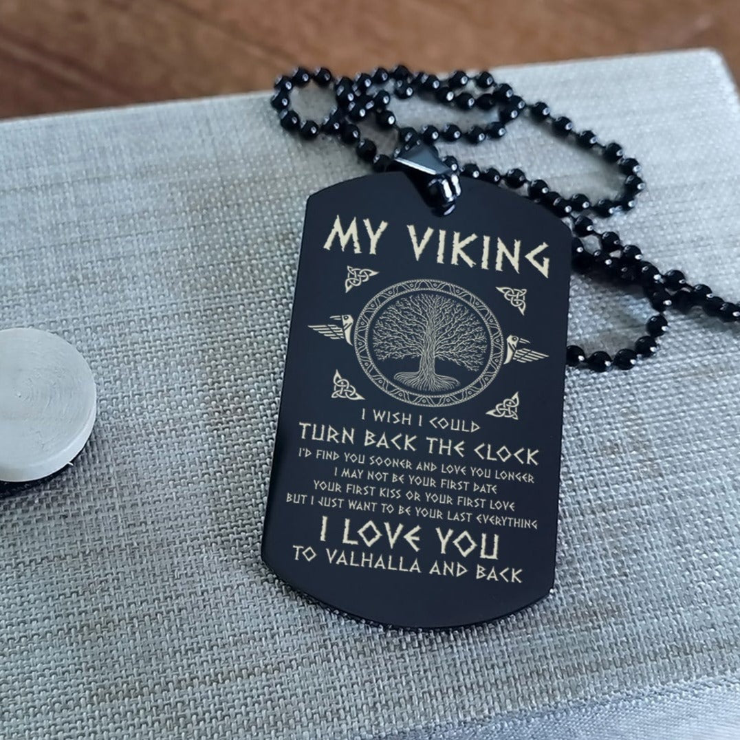 Viking Dog tag wife to husband