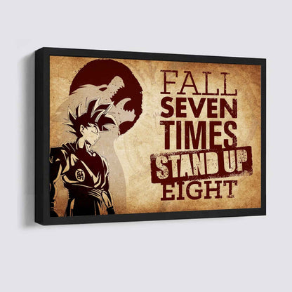 DRB Poster Canvas Fall Down Seven Times Stand Up Eight
