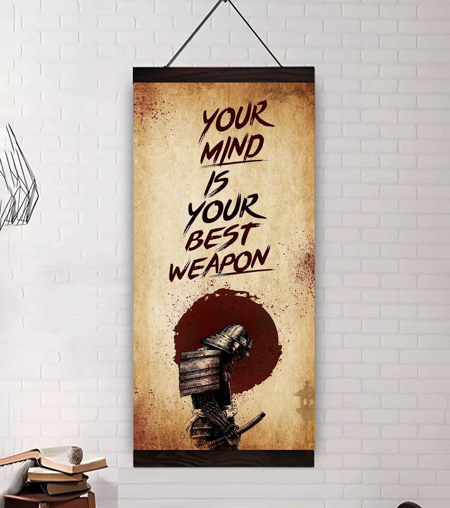 Warrior Your Mind Is Your Best Weapon Poster Canvas Motivation Canvas Gift For You