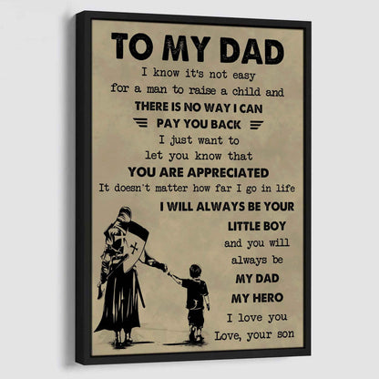 DRB Poster Canvas To My Dad-I love you in every universe