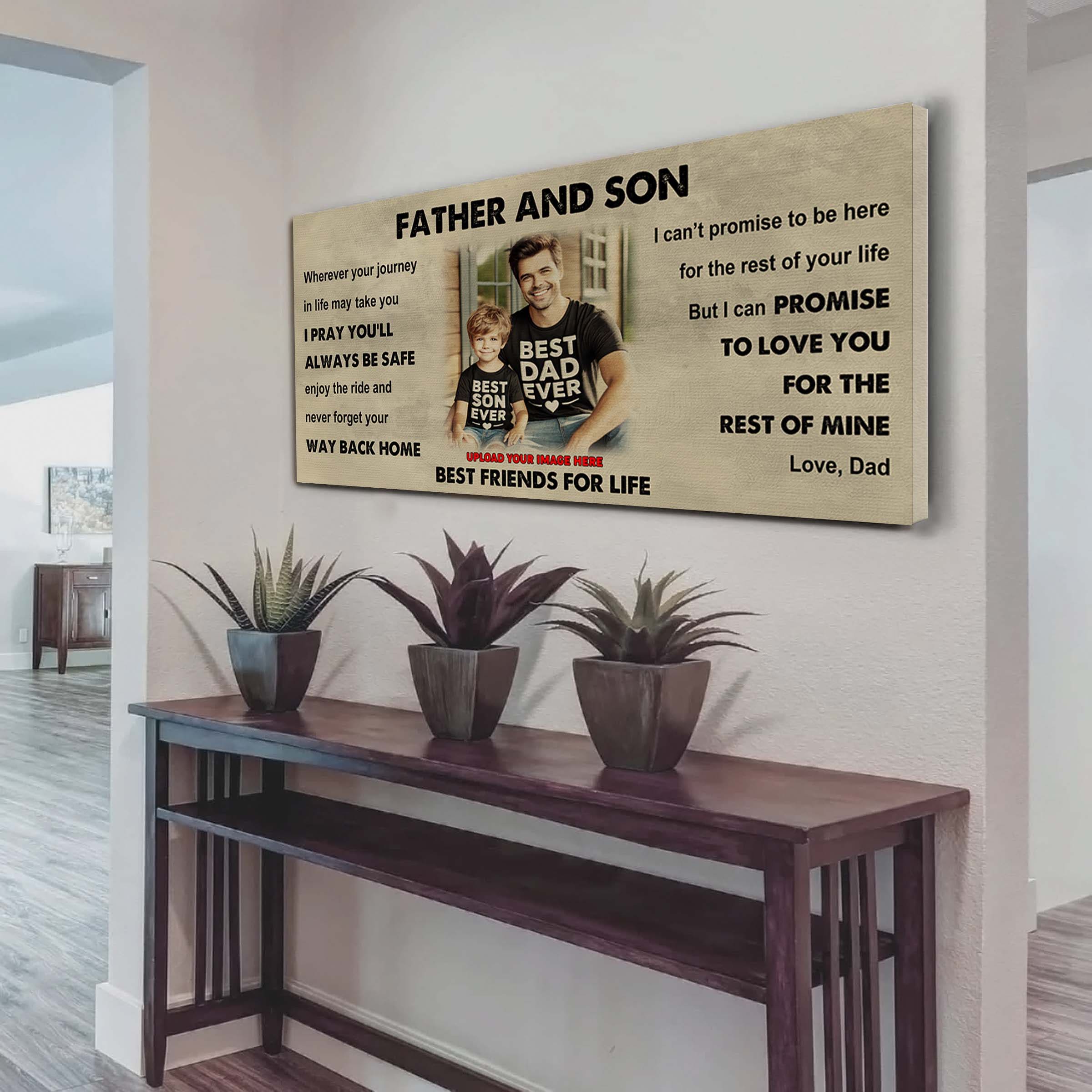 Vikings Father And Son Best Friends For Life - Ver 2 Never Forget Your Way Back Home Poster Canvas Gift For Son From Father