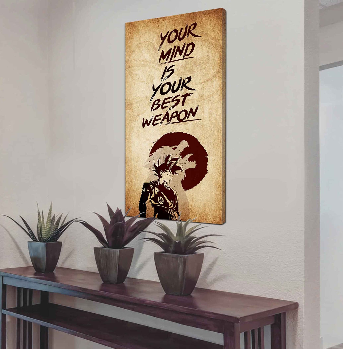 Warrior Your Mind Is Your Best Weapon Poster Canvas Motivation Canvas Gift For You