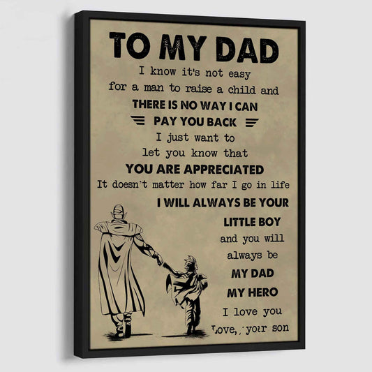 DRB Poster Canvas To My Dad-I love you in every universe