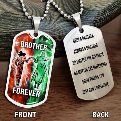 Personalized Double Side Graphic Dog Tag Gift For Brother Once A Soldier Always A Soldier