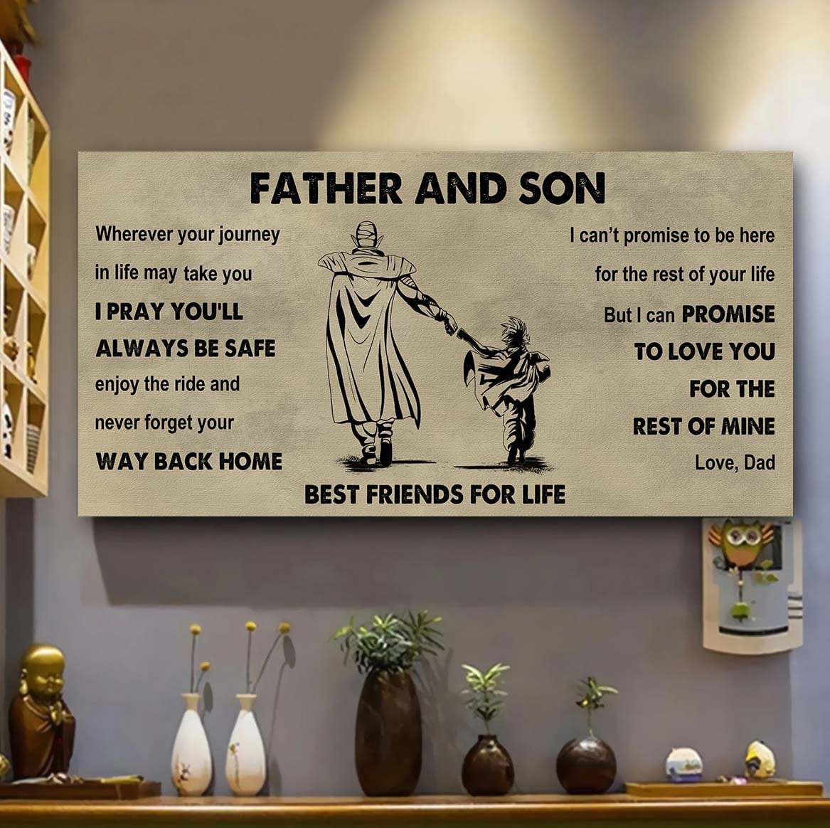 Vikings Father And Daughter Best Friends For Life - Ver 2 Never Forget Your Way Back Home Poster Canvas Gift For Daughter From Father