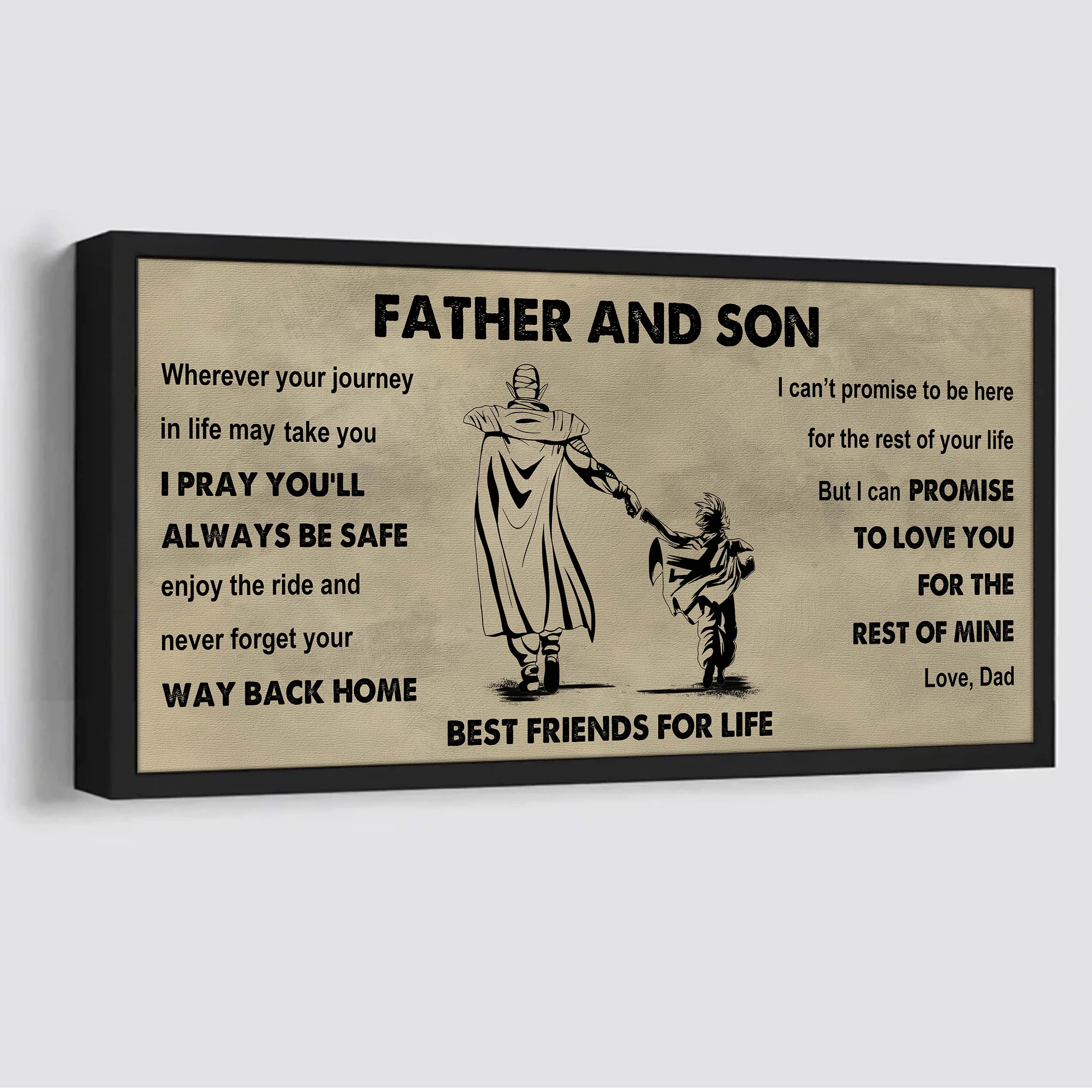 Vikings Father And Son Best Friends For Life - Ver 2 Never Forget Your Way Back Home Poster Canvas Gift For Son From Father