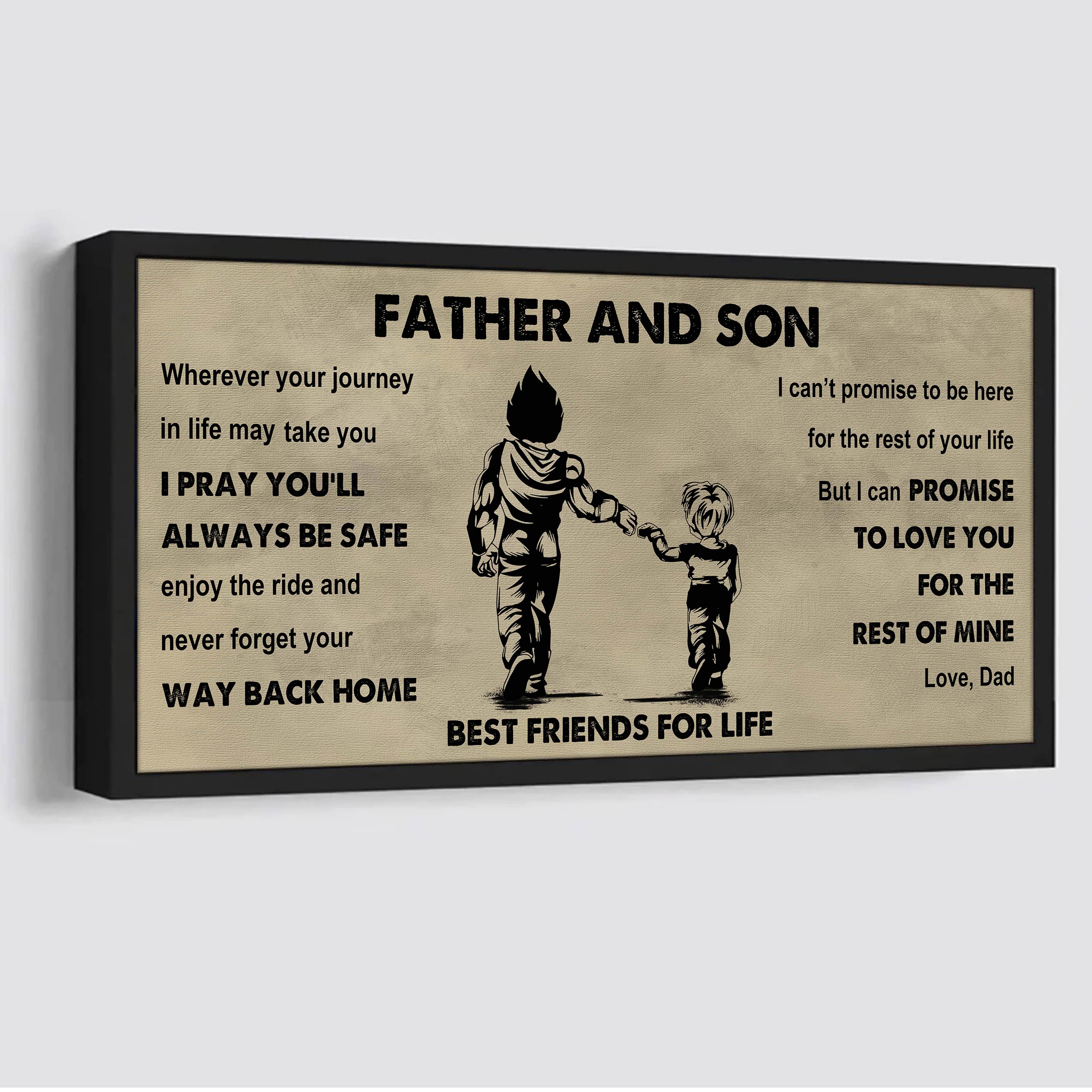 Vikings Father And Son Best Friends For Life - Ver 2 Never Forget Your Way Back Home Poster Canvas Gift For Son From Father