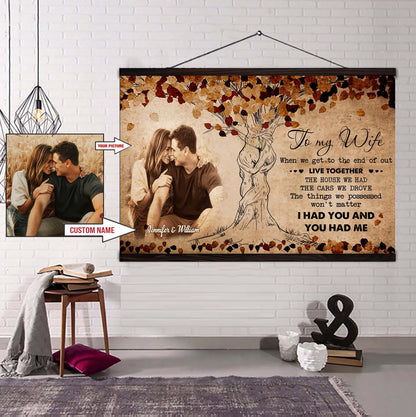 Valentines gifts-Poster canvas-Custom Image- Husband to Wife- When i say i love you more