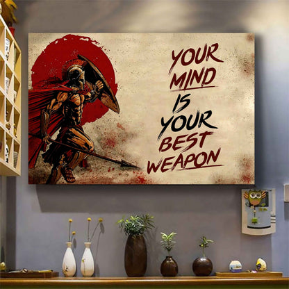 Viking Poster Canvas Your Mind Is Your Best Weapon Best Gift