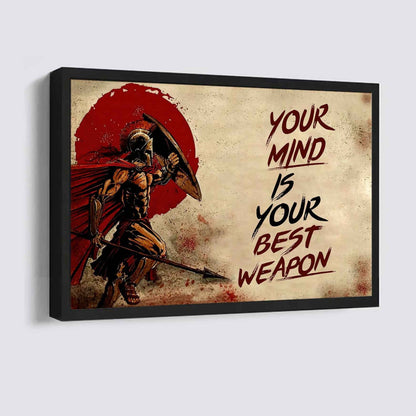Viking Poster Canvas Your Mind Is Your Best Weapon Best Gift