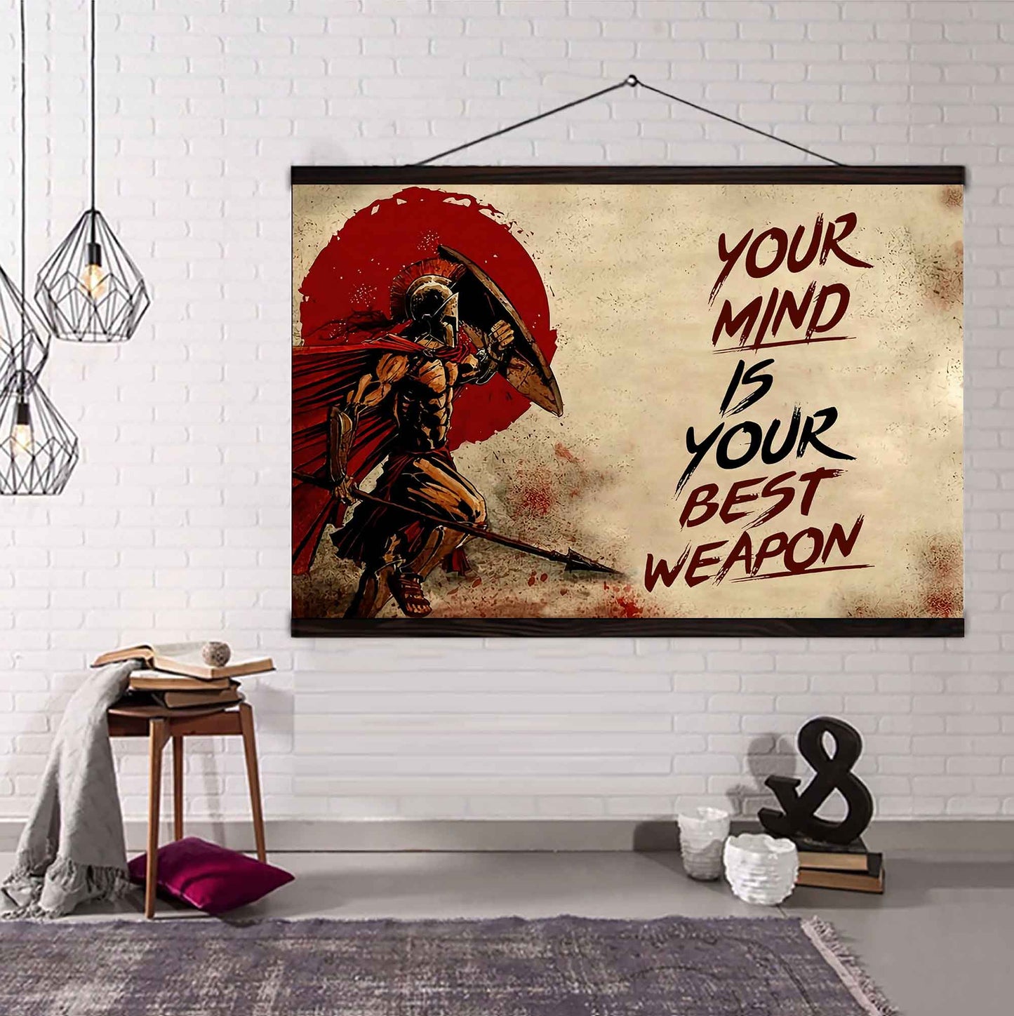 Viking Poster Canvas Your Mind Is Your Best Weapon Best Gift