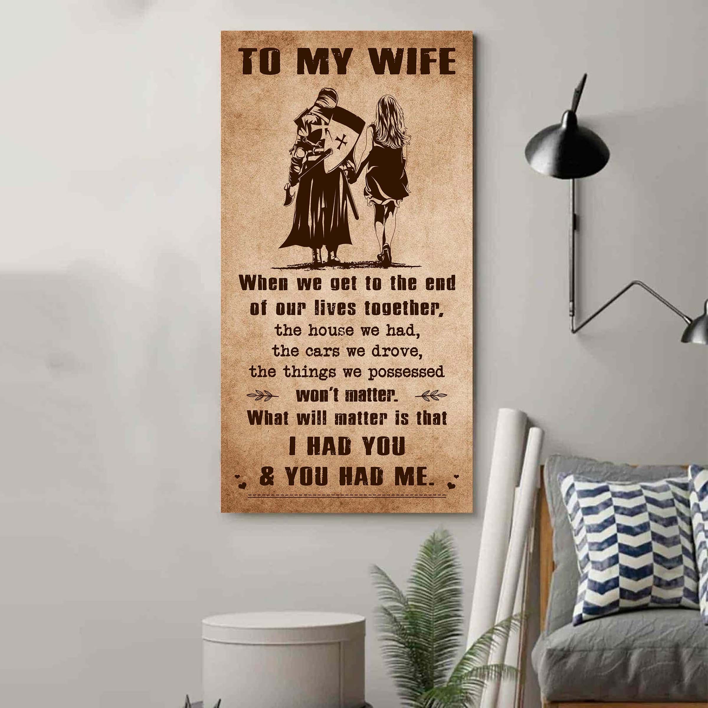 DRB VGT- I Had You And You Had Me Wife And Husband - Vertical Poster Canvas, Gift For Your Darling