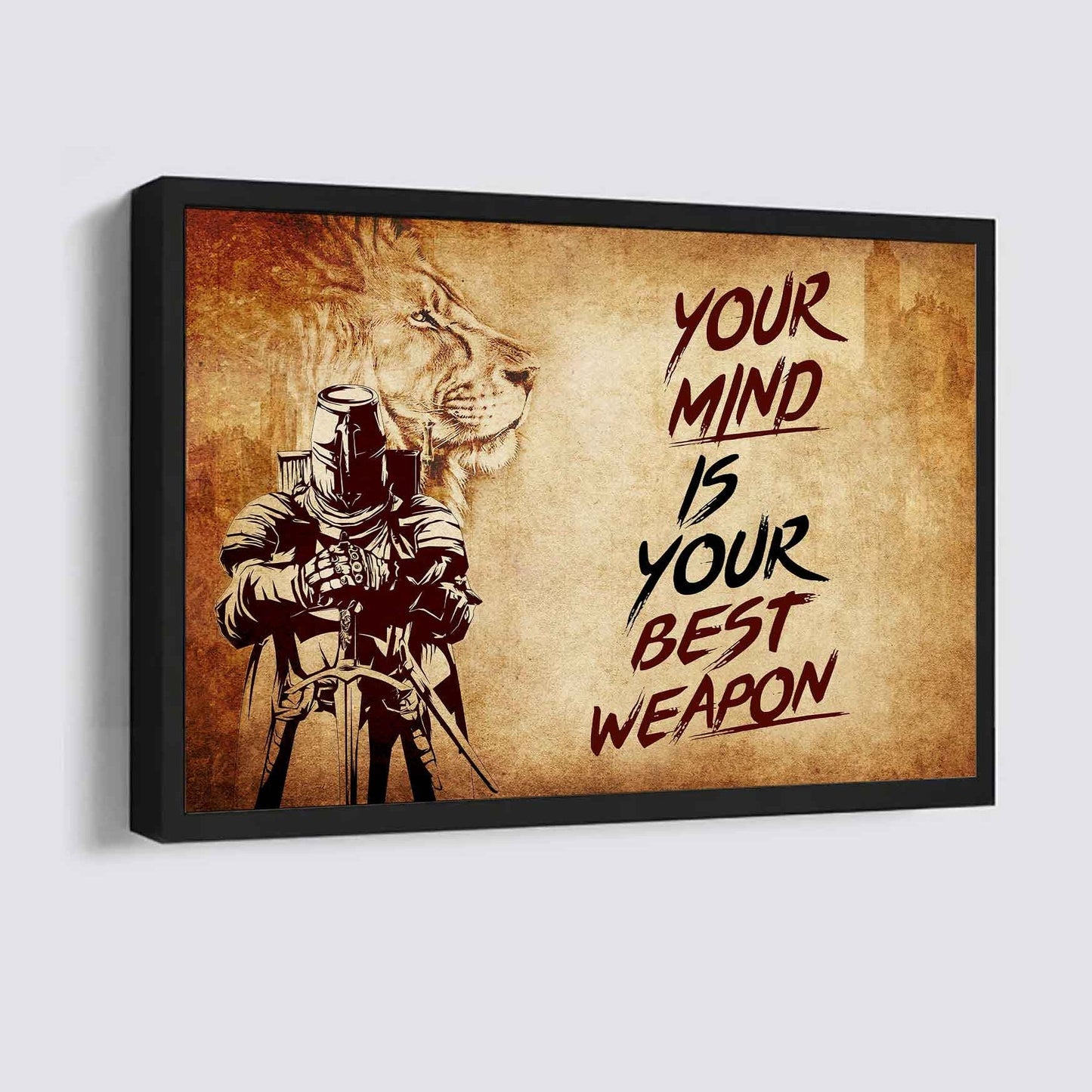 Viking Poster Canvas Your Mind Is Your Best Weapon Best Gift
