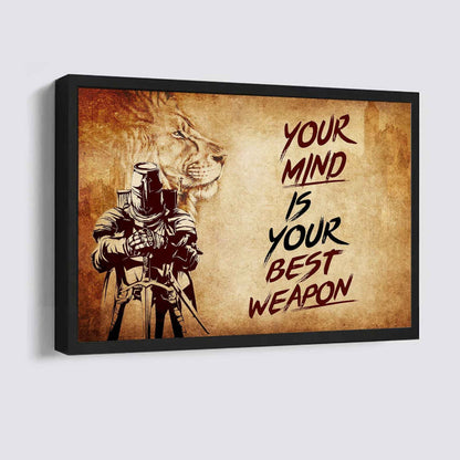 Viking Poster Canvas Your Mind Is Your Best Weapon Best Gift