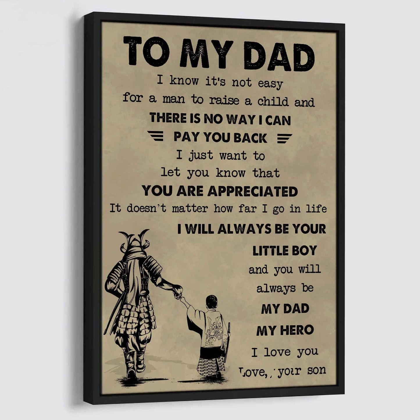 DRB Poster Canvas To My Dad-I love you in every universe