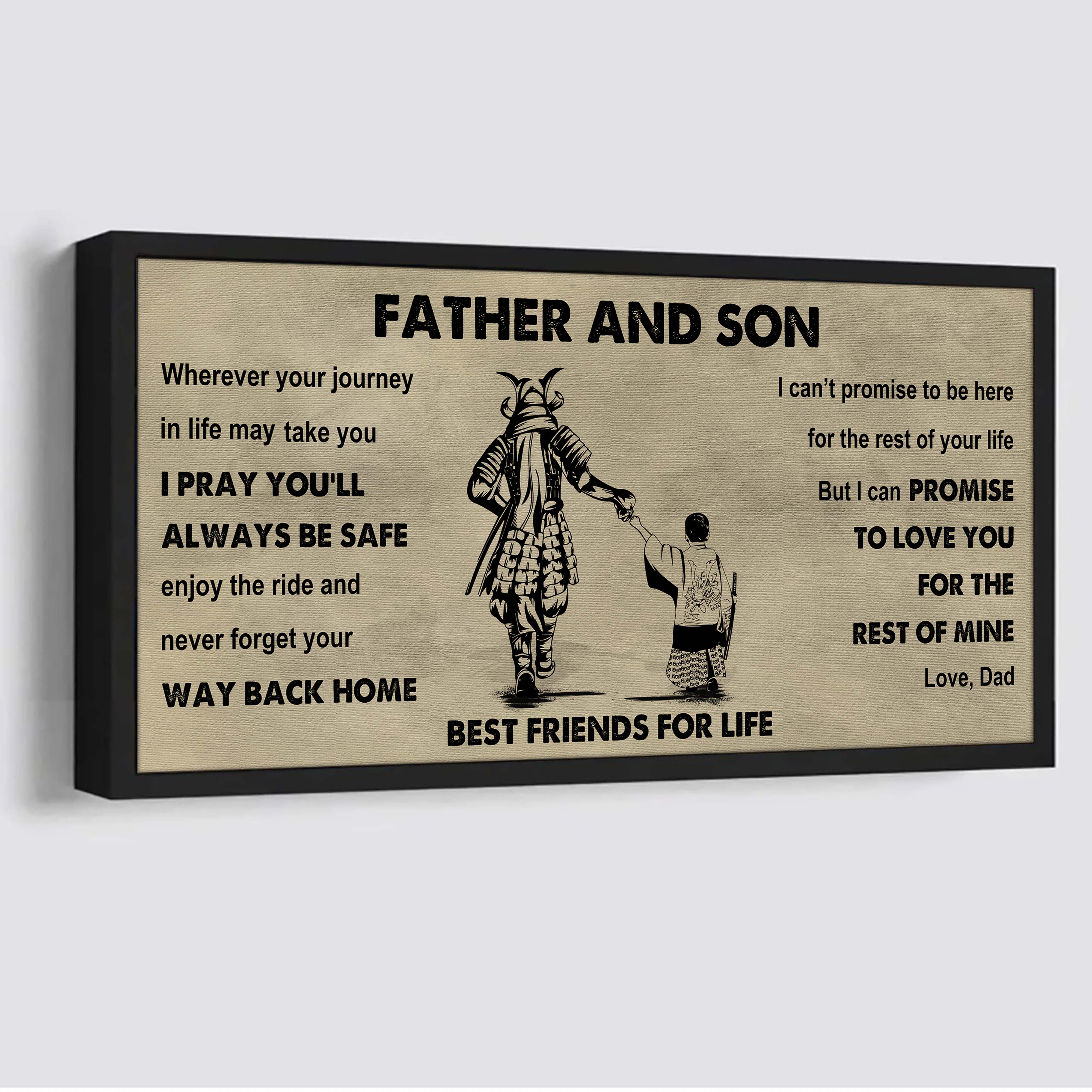 Vikings Father And Son Best Friends For Life - Ver 2 Never Forget Your Way Back Home Poster Canvas Gift For Son From Father