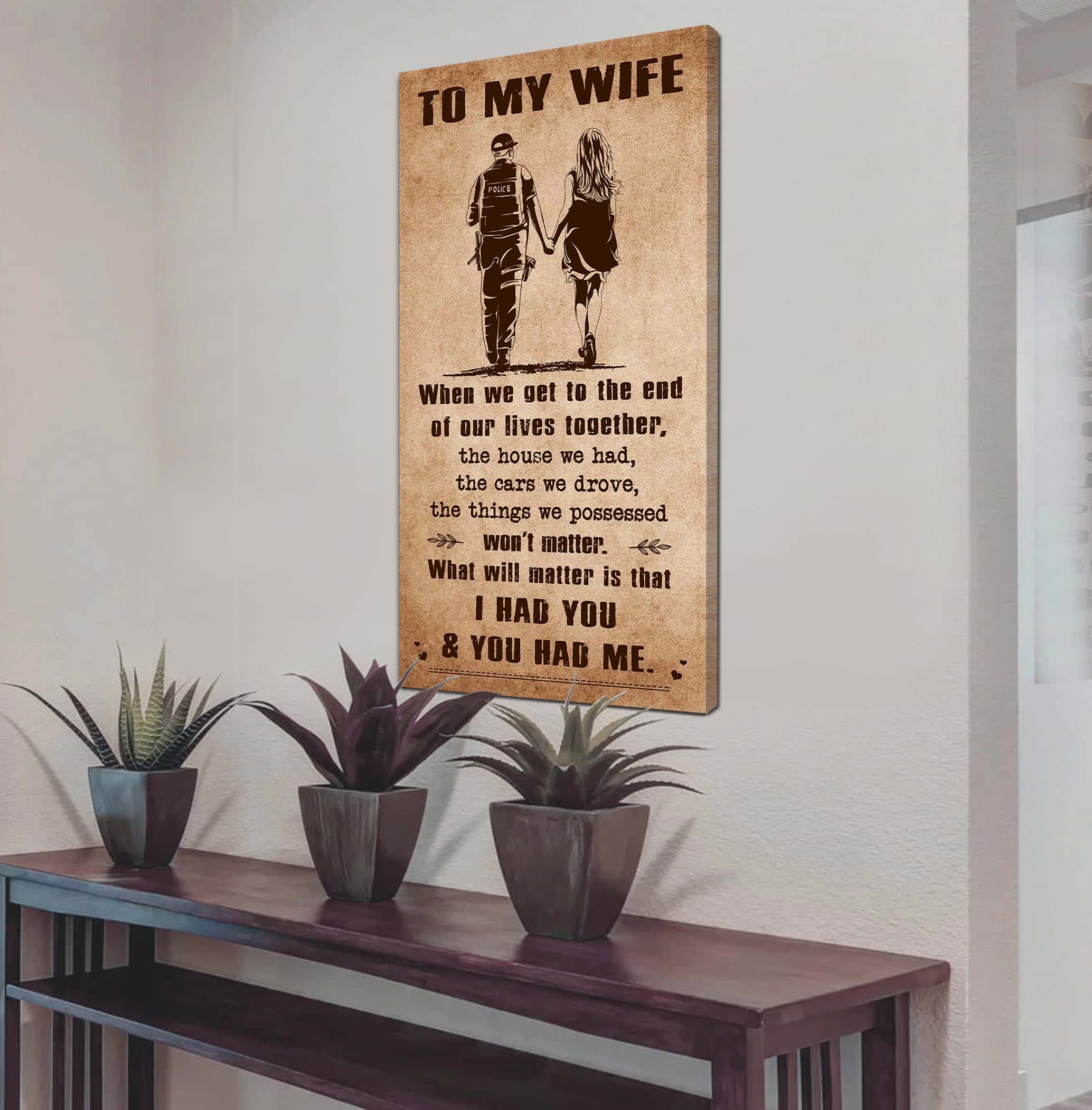 DRB VGT- I Had You And You Had Me Wife And Husband - Vertical Poster Canvas, Gift For Your Darling