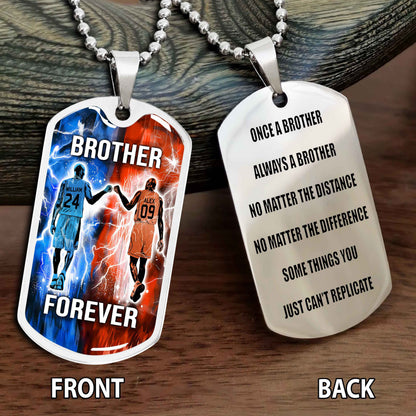 Personalized Double Side Graphic Dog Tag Gift For Brother Once A Soldier Always A Soldier