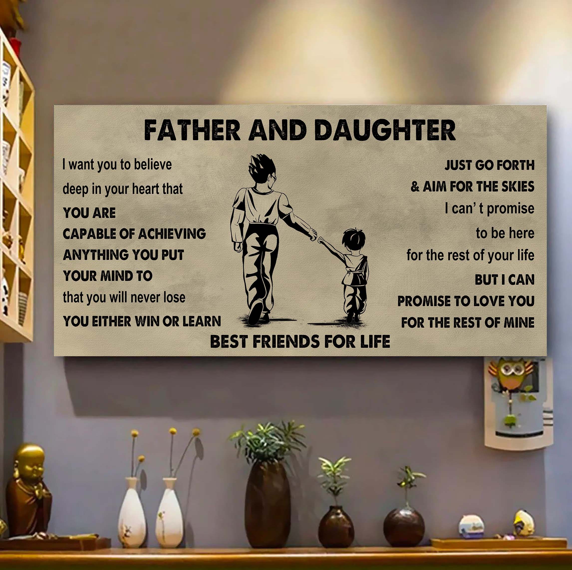 DRB VGT Father And Son Best Friends For Life - Ver 2 Never Forget Your Way Back Home Poster Canvas Gift For Son From Father