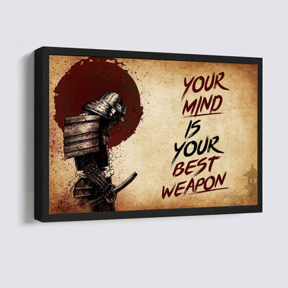 DRB Poster Canvas Your Mind Is Your Best Weapon Best Gift
