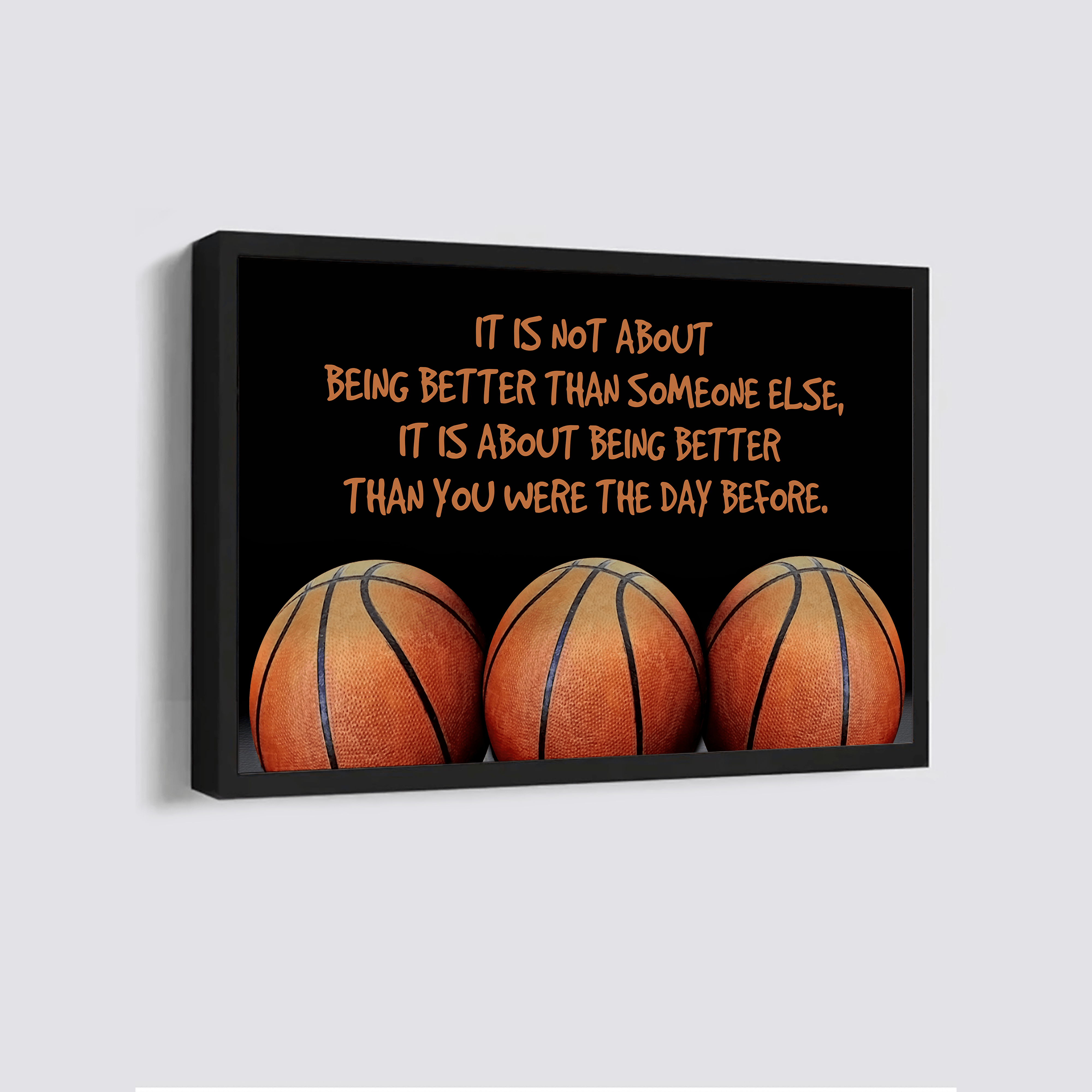 Basketball customizable poster canvas