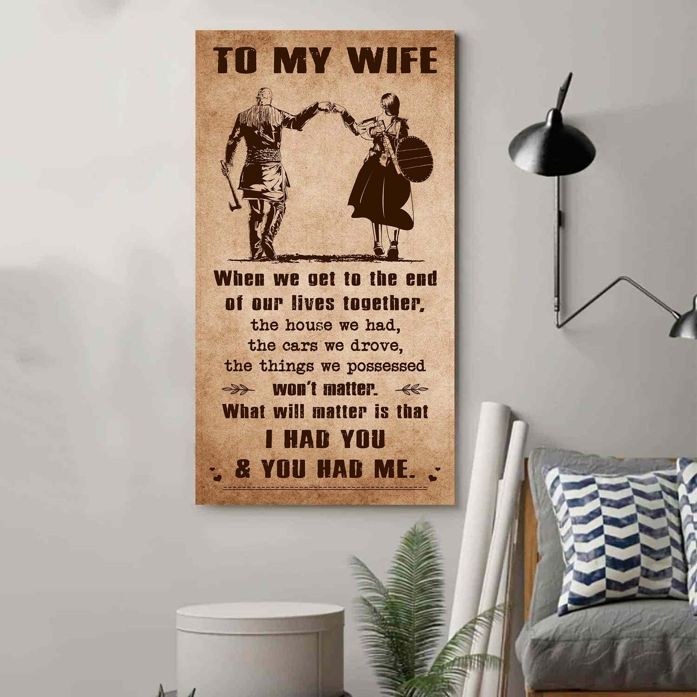 DRB VGT- I Had You And You Had Me Wife And Husband - Vertical Poster Canvas, Gift For Your Darling