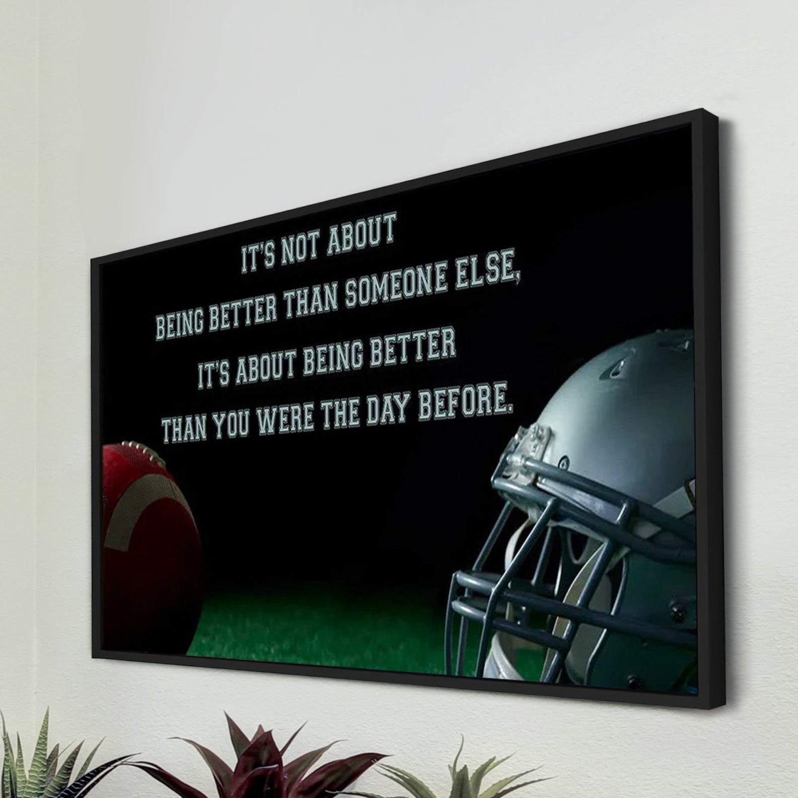 Basketball V3 customizable poster canvas - It is not about better than someone else, It is about being better than you were the day before