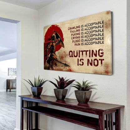 DRB Poster Canvas Quiting Is Not Best Gifts Motivation Quotes