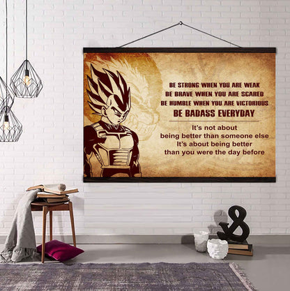 Viking Poster Canvas Be Strong When You Are Weak Be Badass Everyday
