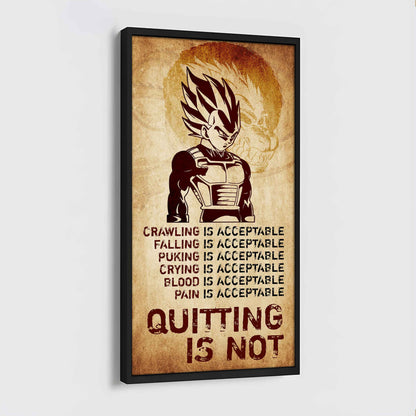 Warrior Quiting Is Not Poster Canvas Motivation Canvas Gift For You