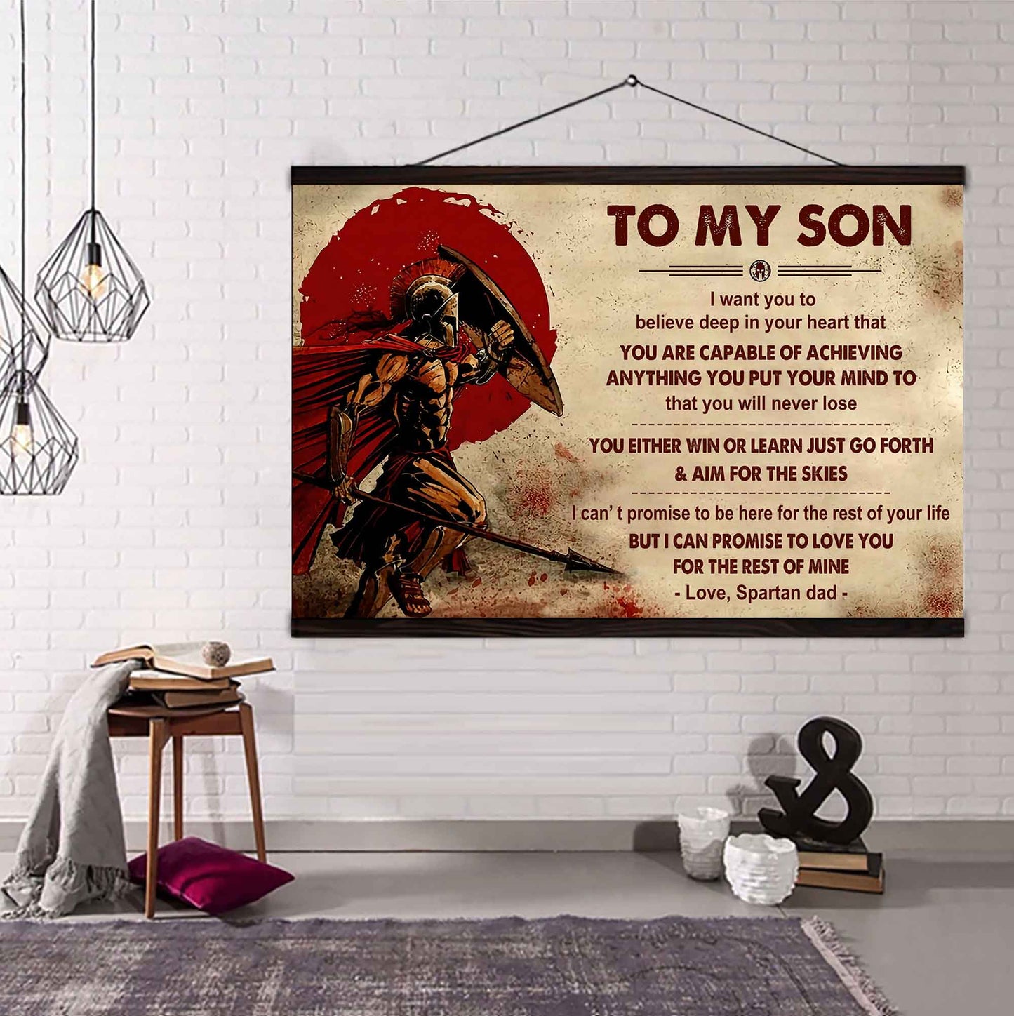 Viking Poster Canvas You Will Never Lose You Either Win Or Learn From Dad To Son