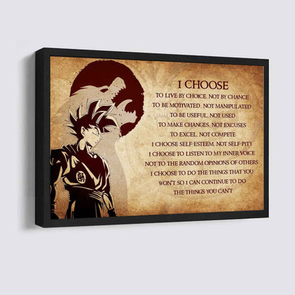 Viking Poster Canvas I Choose To Live By Choice Best Gift With Motivation Quotes