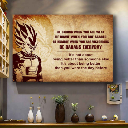 Viking Poster Canvas Be Strong When You Are Weak Be Badass Everyday