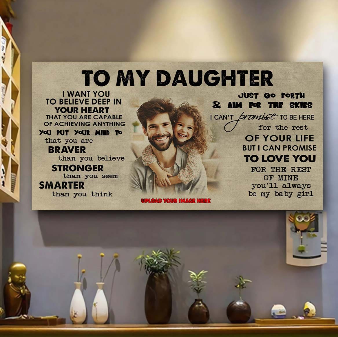 TO MY SON- I WANT YOU TO BELIEVE- CANVAS POSTER