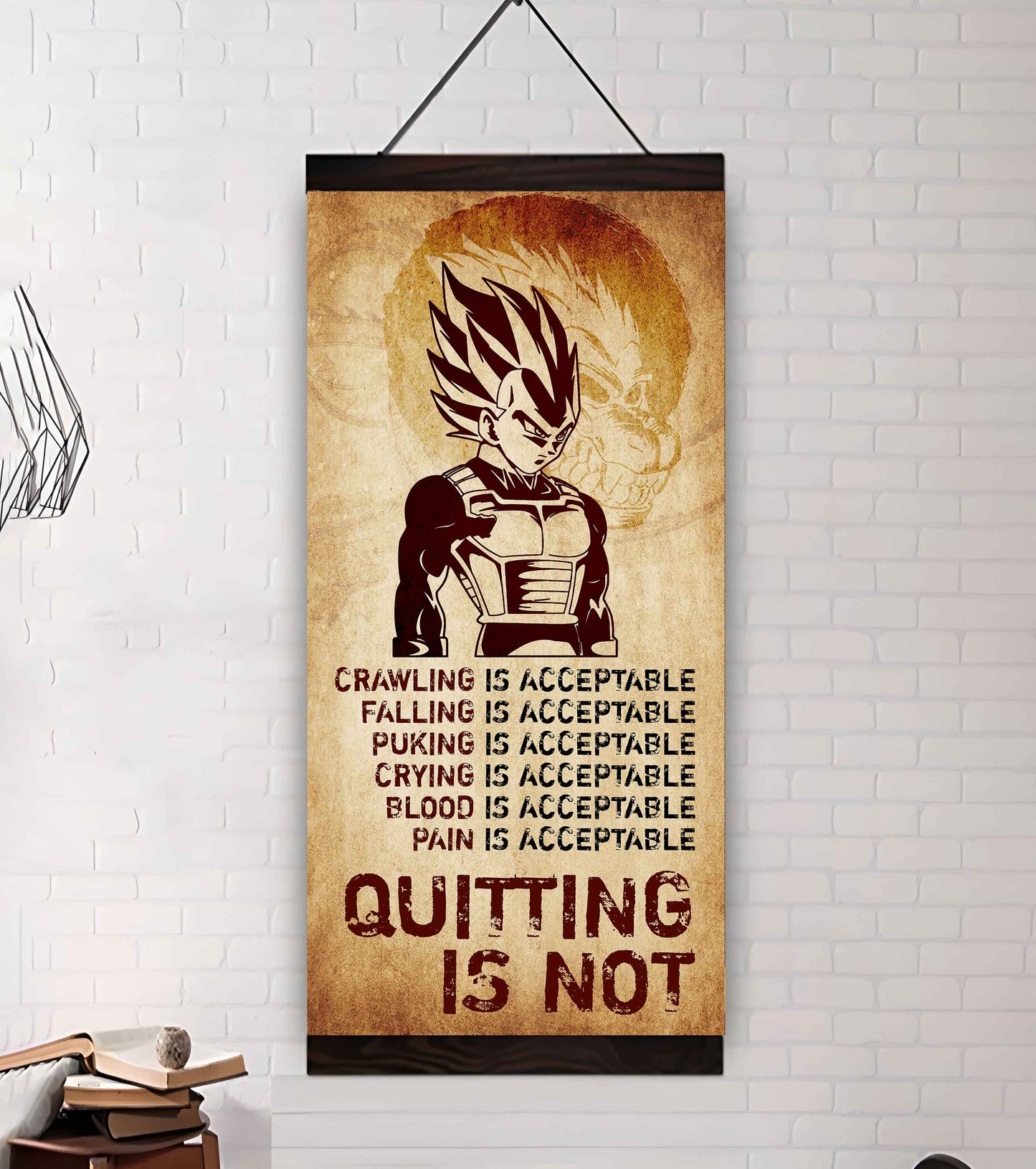 Warrior Quiting Is Not Poster Canvas Motivation Canvas Gift For You
