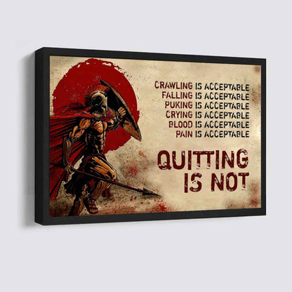 Viking Poster Canvas Quiting Is Not Best Gifts Motivation Quotes