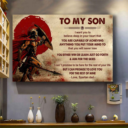 Viking Poster Canvas You Will Never Lose You Either Win Or Learn From Dad To Son