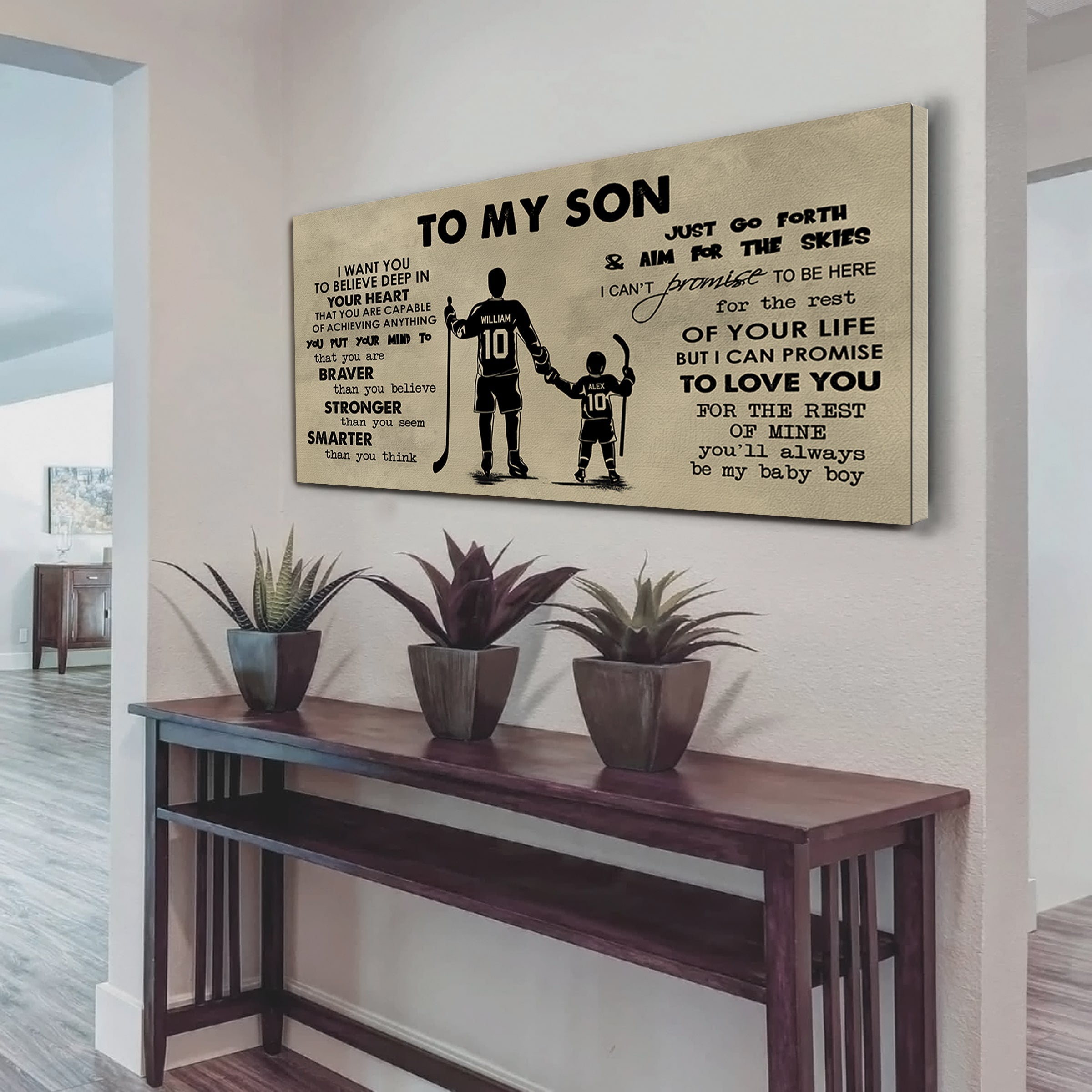 Knight Templar TO MY SON- I WANT YOU TO BELIEVE- CANVAS POSTER