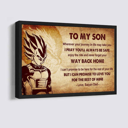 Viking Poster Canvas Your Way Back Home From Dad To Son Gift For Your Son
