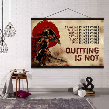 Viking Poster Canvas Quiting Is Not Best Gifts Motivation Quotes