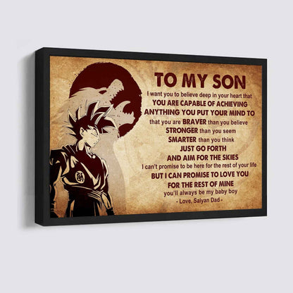 Spartan Poster Canvas Just Go Forth And Aim For The Skies From Dad To Son Gift For Your Son